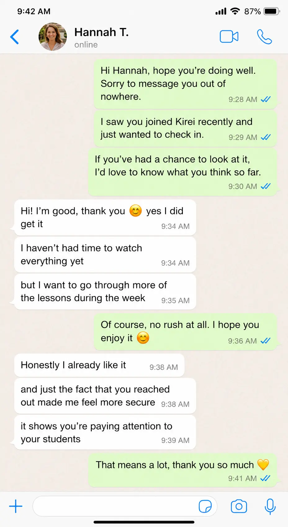 Student review